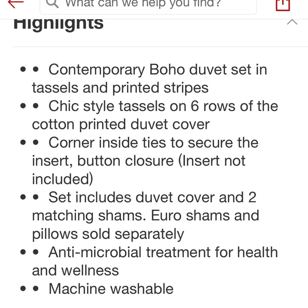 INK + IVY NWT new cotton printed duvet cover set -gray/ivory -full/queen